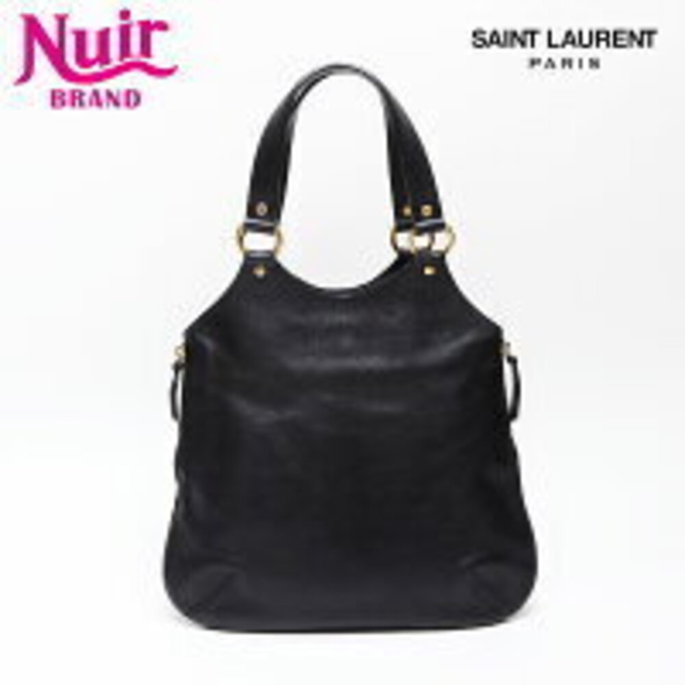 Yves Saint Laurent Metropolis Leather Shoulder Bag Black